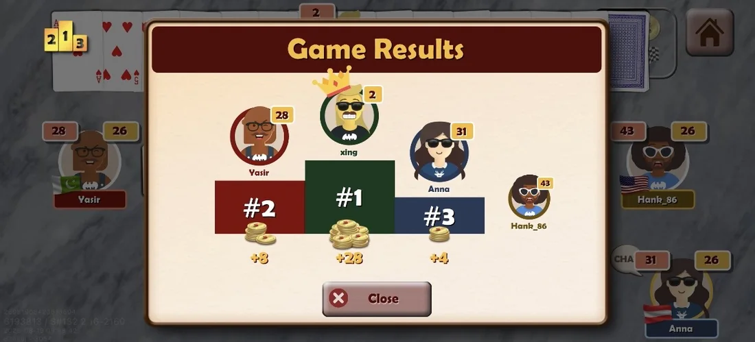 See the round results