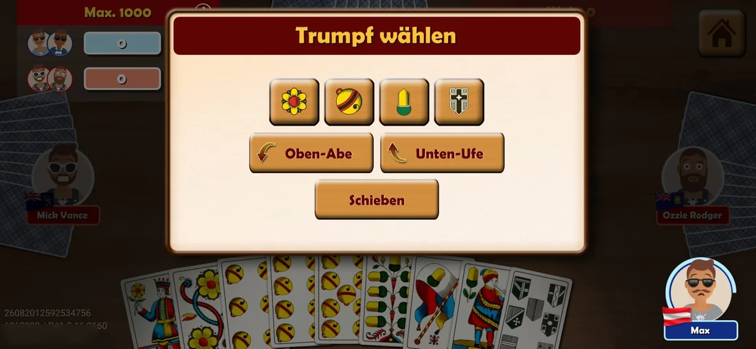 Choose the trump suit